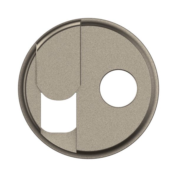 TV + RJ SOCKET ROCKER TITANIUM image 4