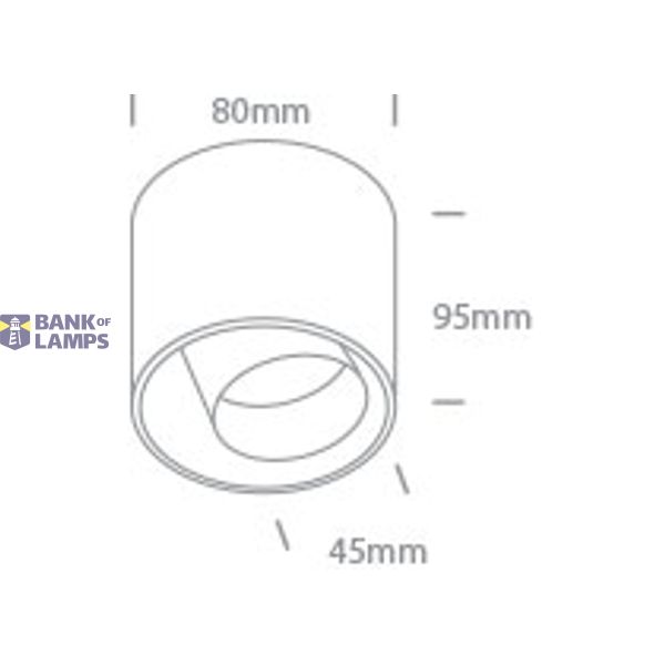 WHITE 12W WW IP20 36deg ADJUSTABLE 230V DARK LIGHT image 2