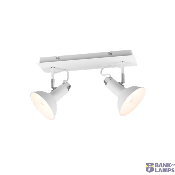 Roxie spotlight 2-pc E14 matt white/chrome image 1