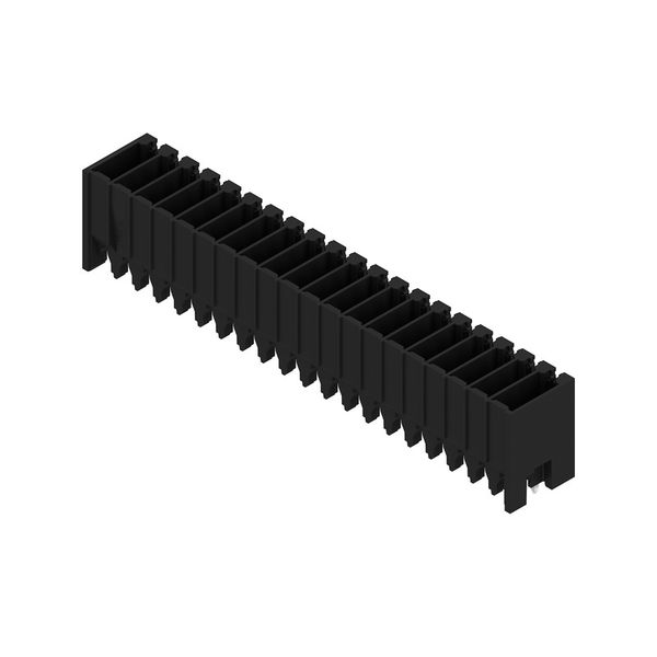 PCB plug-in connector, male header, closed side, THT/THR solder connection, 3.50 mm, Number of poles: 20, 180°, Solder pin length (l): 1.5 mm, tinned, black, Box image 4