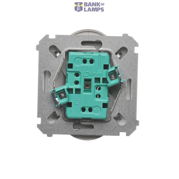 Triple push button, (module), 10AX, quick connection, satin, metallized image 1