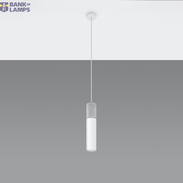 Hanging lamp BORGIO 1 white GU10 1x40W IP20 image 2