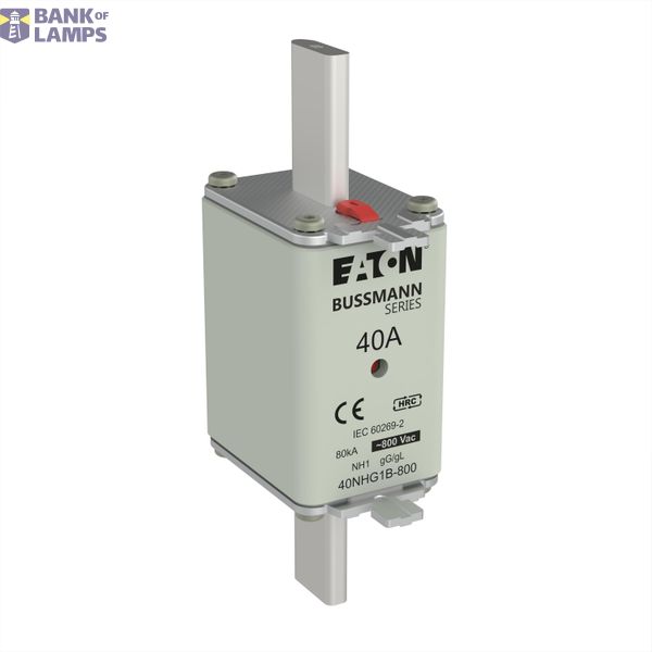 Fuse-link, LV, 40 A, 800 V AC, NH1, Class gG/gL image 1