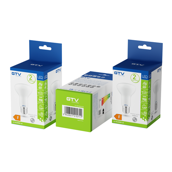 LED Bulb E27, R63, 8 W, 650 lm, 4000K, AC175-240V, 160° image 3