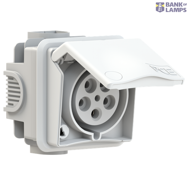 Flush-mounted socket, DESIGN series IP44 image 1