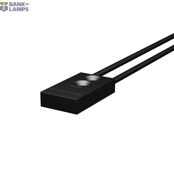 E32A0014C Fiber optic sensor head, limited reflective, transparent object detection, square, flat-view, R25 fiber, 2 m cable E32A0014C image 1