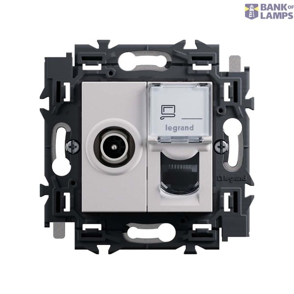 Tv telenet + RJ45 UTP category 6 socket white image 33