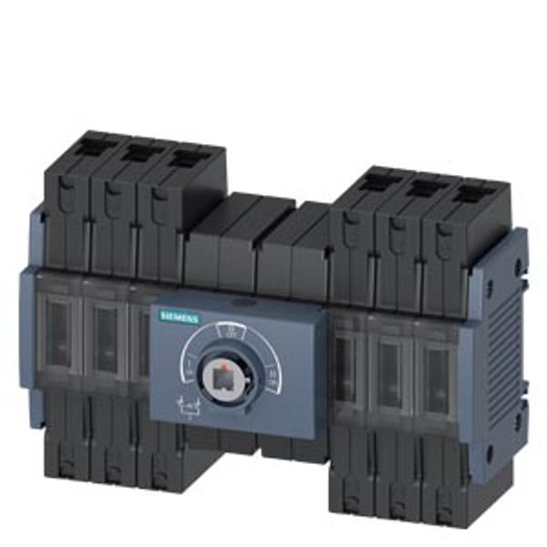 SENTRON, 3KC transfer switching equipment, manually operated, MTSE, size: 2, 3-pole, Iu: 125 A, Ue image 1