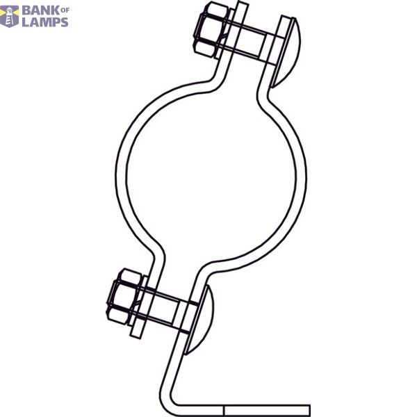 LUMINAIRES FIXING BRACKET LB 48-FT 2 PCS image 1