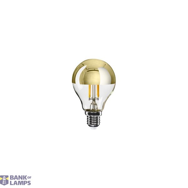 LED Gold Half Sphere Mini Globe Light Bulb G45 4.8W 380Lm E14 2700K Dimmable - A11 image 1