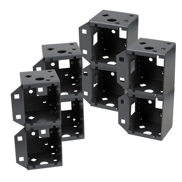 Plinth corner parts (4 pieces) H=200 mm ABS RAL7012 image 1