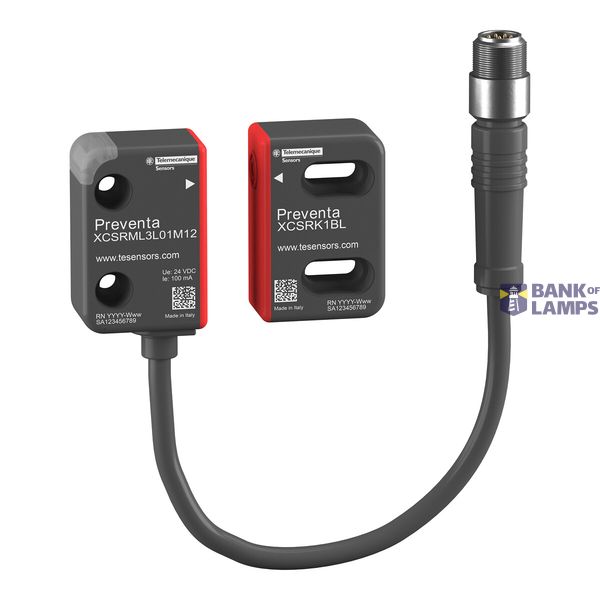 Miniature RFID safety switch, Daisy Chain + model, unlimited pairing,  image 1