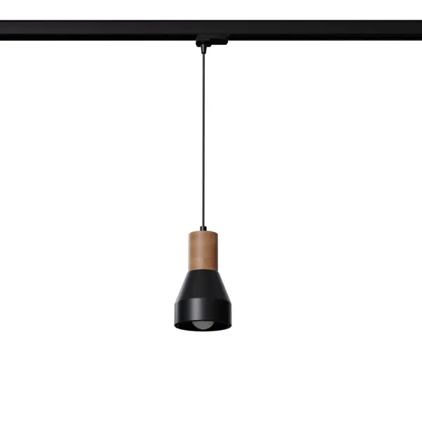 HANGING LAMP 3 PHASE QUBIC BLACK E27 image 1