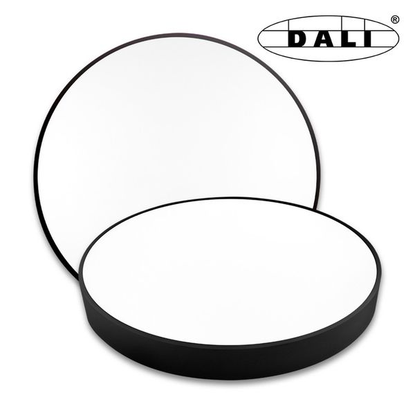 LED recessed light Nova R 600, 60W, 3000K, black, with DALI driver image 1