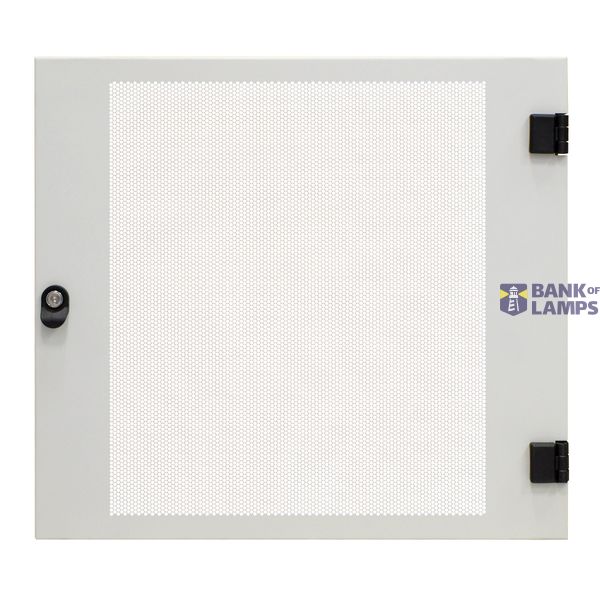 Door metal perforated 80% for DW-enclosure 21U,W=600 image 1
