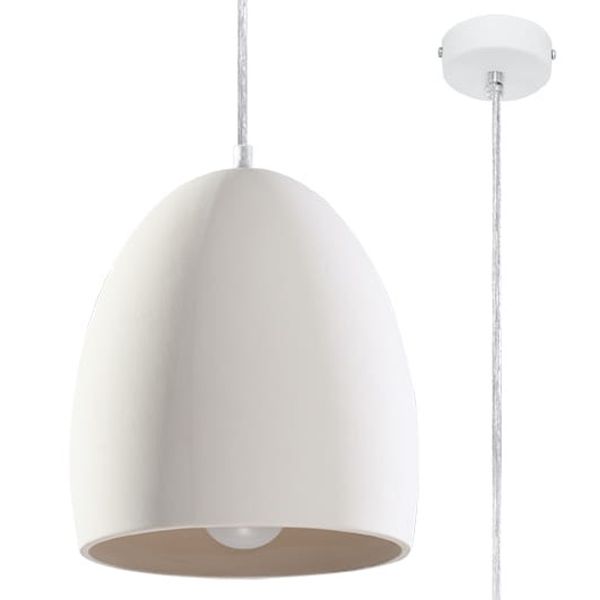 CERAMIC HANGING LAMP FLAVIUSZ E27 1X60W IP20 image 1