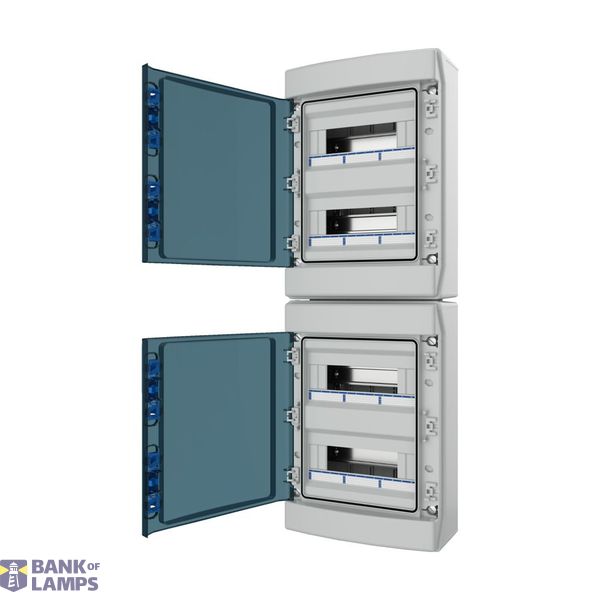 Surface Mounted Board, IP65, IK08, 4-rows 48 modules, with screw termi image 7