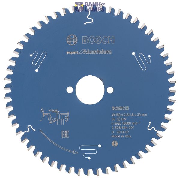 Circular saw blade Expert for Aluminium 180 x 30 x 2,6 mm, 56 image 1