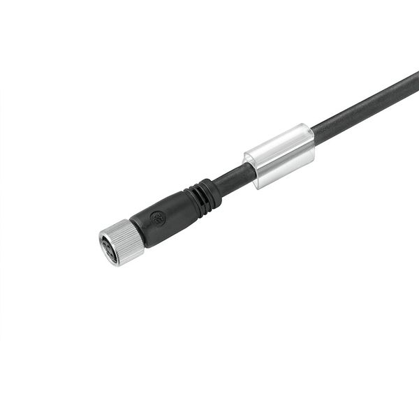 Sensor/actuator line, One end without connector, M8, Number of poles : 3, 1.5 m, Female socket, straight, Shielded: No, LED: No, Sheath material: PUR, Halogen: No image 1