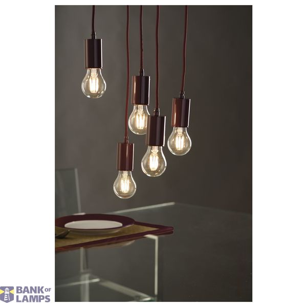 FITU E27 pendulum luminaire, E27, max. 60W, round, ruby image 6