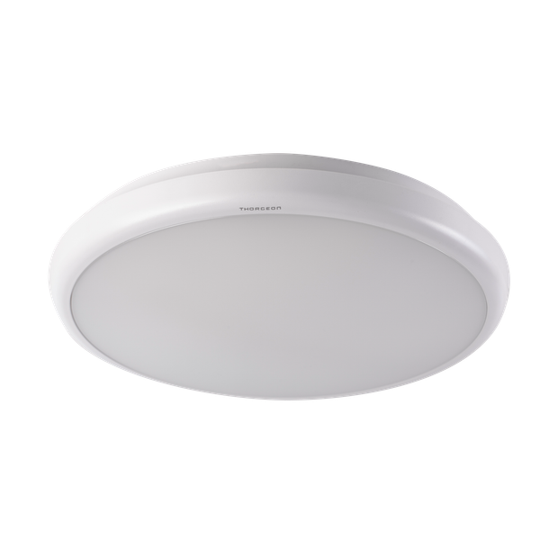 SLIM Circular Microwave Presence Sensor LED Lamp 20W-40W, 2200Lm-4400Lm, CCT 2700-6500K, D36, 1-4m IP66 IK10 image 1