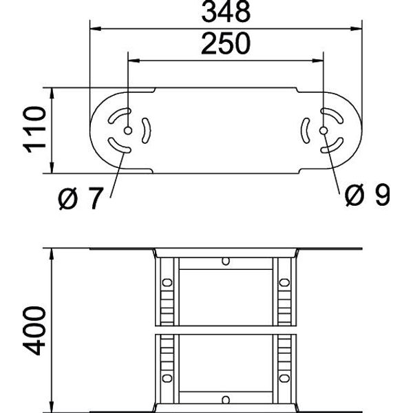 LGBE 1140 FT Adjustable bend element for cable ladder 110x400 image 2