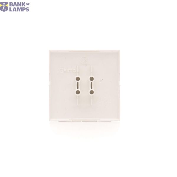 Double button for switches and push buttons, white matt image 1