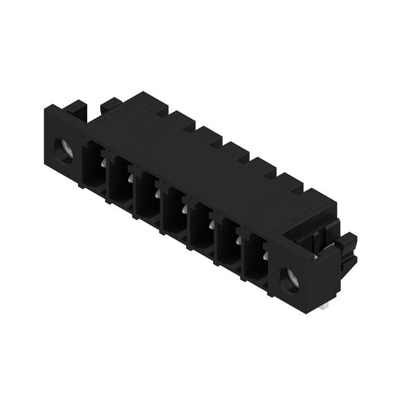 PCB plug-in connector, male header, Solder flange, THT/THR solder connection, 3.81 mm, Number of poles: 7, 90°, Solder pin length (l): 3.2 mm, tinned, black, Box image 2