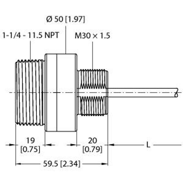 Ultrasonic Sensor diffuse mode sensor   K50UX1CRA image 2
