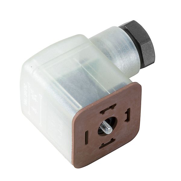 Valve plug-in connector (field assembled), Number of poles: 3, Design A (18 mm), Free-wheel diode, 24 V, 0.34...1.5 mm² image 1