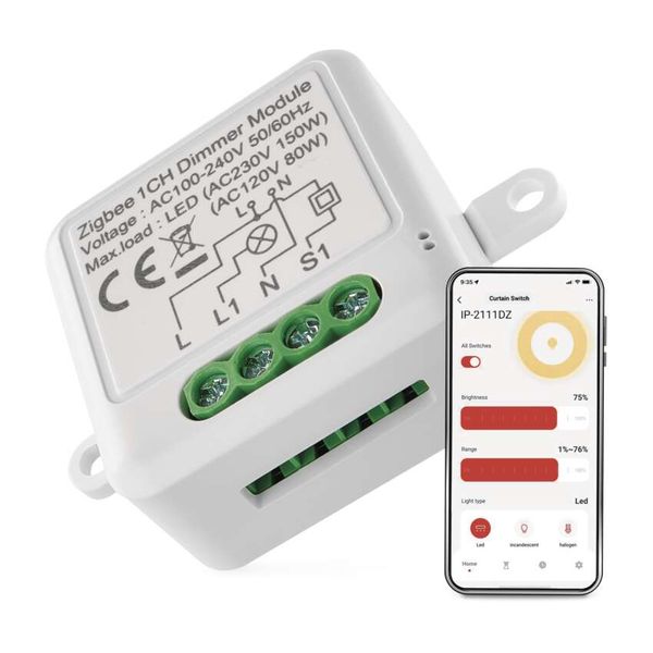 GoSmart dimming module IP-2111DZ, ZigBee, 1-channel image 1