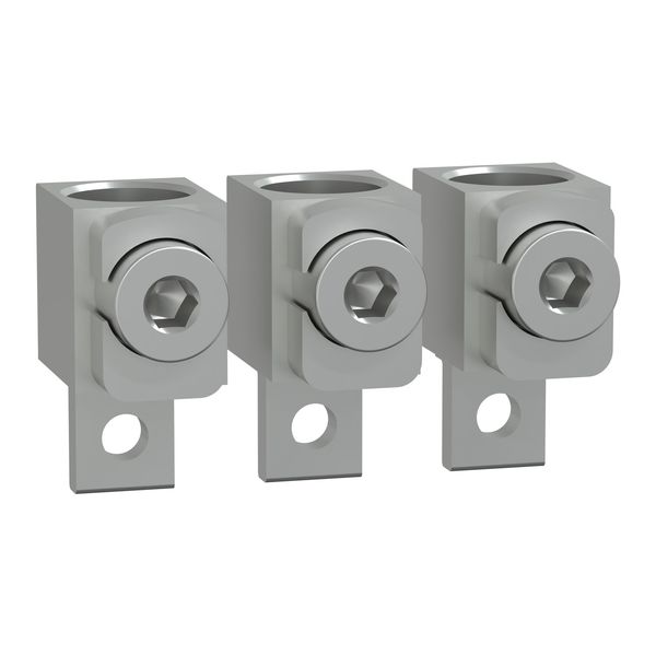 aluminium cable connectors, TransferPacT, for 1 cable 120 to 240 mm², Frame 250A, 3P, set of 3 image 1