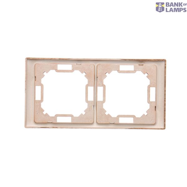 RTV pass-through aerial socket, module, matt aluminum image 1