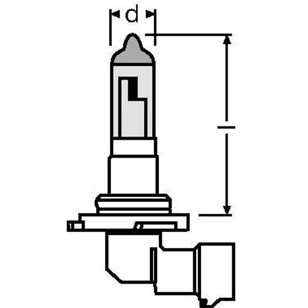 9006CBI 51W 12V P22D 10X2BOX       OSRAM image 2