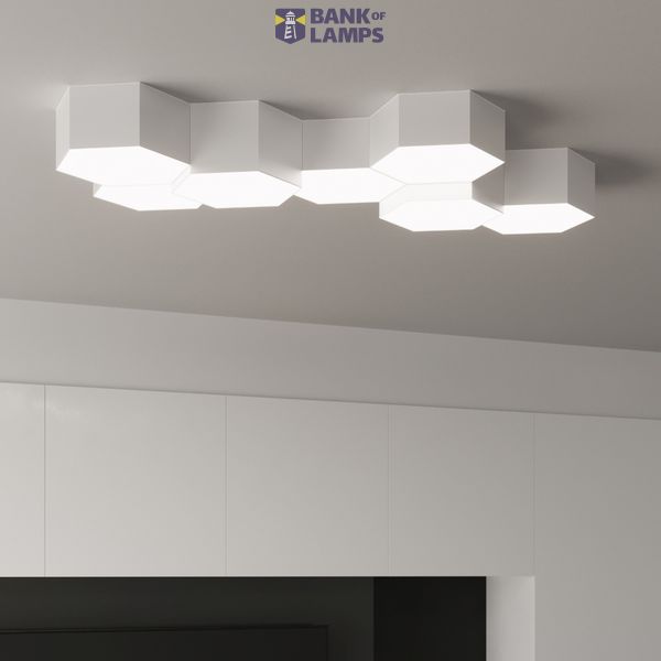 CEILING LAMP SUNDE 13 WHITE E27 2X60W IP20 image 3