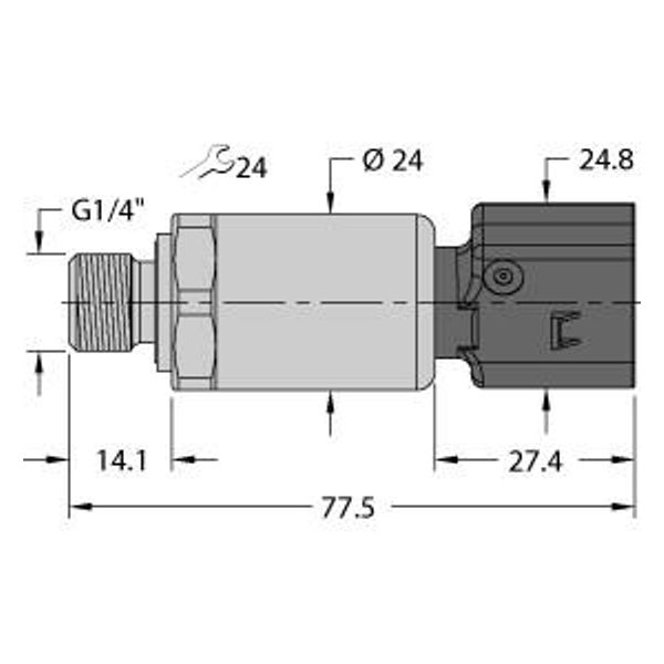 Pressure Transmitter Ratiometric Output (3-Wire)   PT600R-2104-U6-KO28A1 image 1