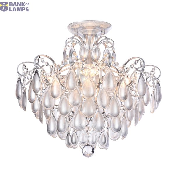 Modern Chabrol Chandelier Silver image 1