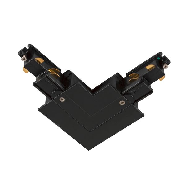 L-connector  S-TRACK 3-phase-recessed rail ,IP20,black image 1
