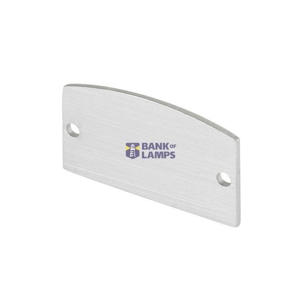 GLENOS end caps for linear profile 2713, silver, 2 pcs. image 2