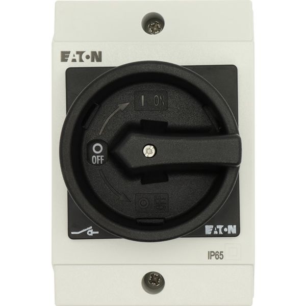 T0-3-15683/I1/SVB-SW Main switch, T0, 20 A, surface mounting, 3 contact unit(s), 3 pole, 2 N/O, 1 N/C, STOP function, With black rotary handle and locking ring, Lockable i image 2
