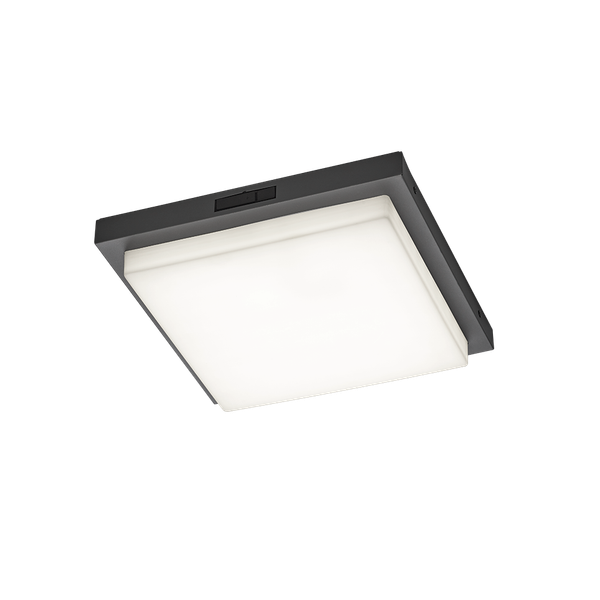 Bermejo LED ceiling lamp 30x30 cm anthracite image 1
