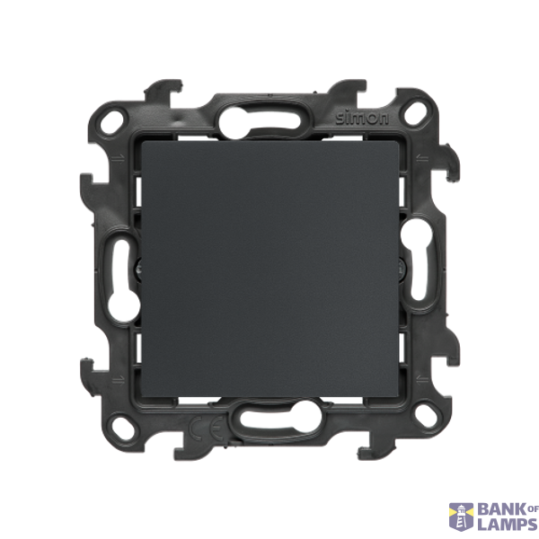 Blind element (module). Mounting with claws or screws, (module), Simon 24, IP20, graphite mat image 1