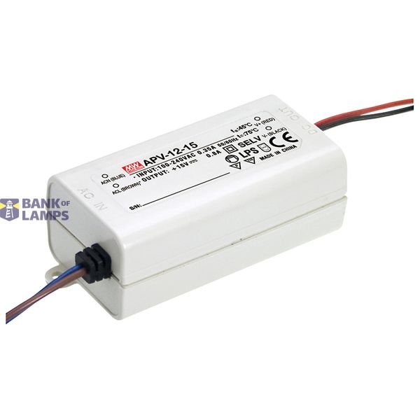 APV-25-15 Led driver, 25.2W, 15V, 1.68A CV, MEAN WELL image 1