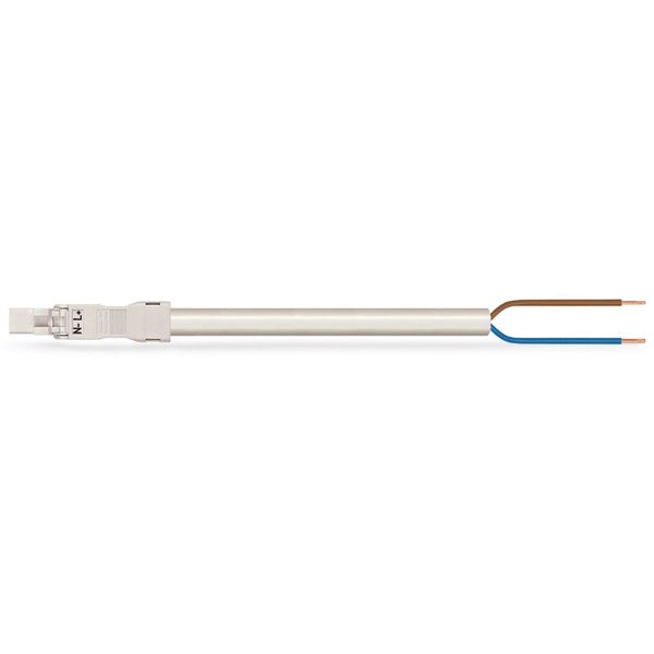 pre-assembled connecting cable Eca Plug/open-ended white image 2