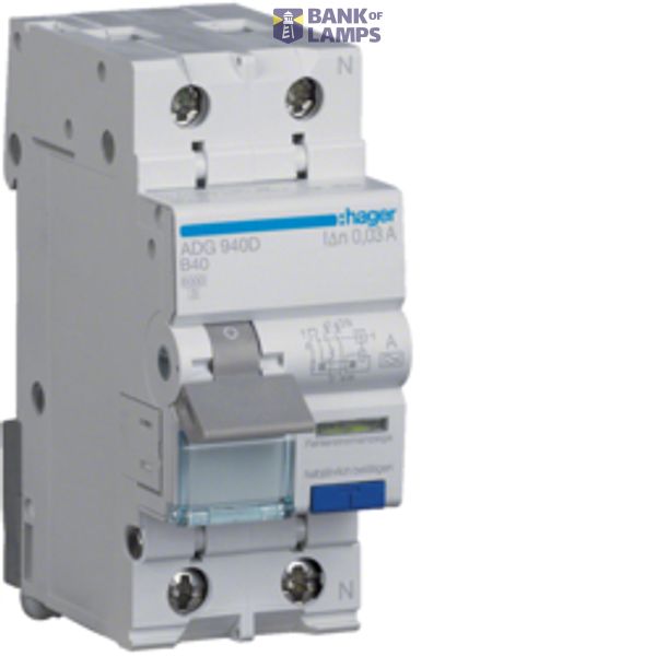 Residual Current Miniature Circuit Breaker B 1+N 0,03A 40A,A-G ADG940D image 1