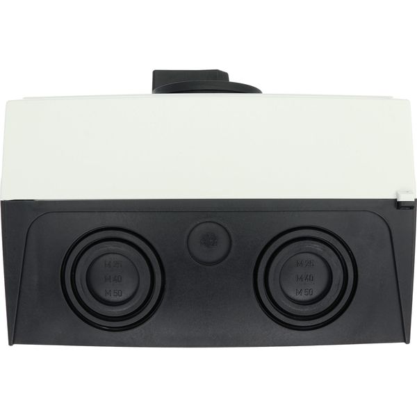 T5-4-15682/I5/SVB-SW Main switch, T5, 100 A, surface mounting, 4 contact unit(s), 6 pole, 1 N/O, 1 N/C, STOP function, With black rotary handle and locking ring, Lockable image 48