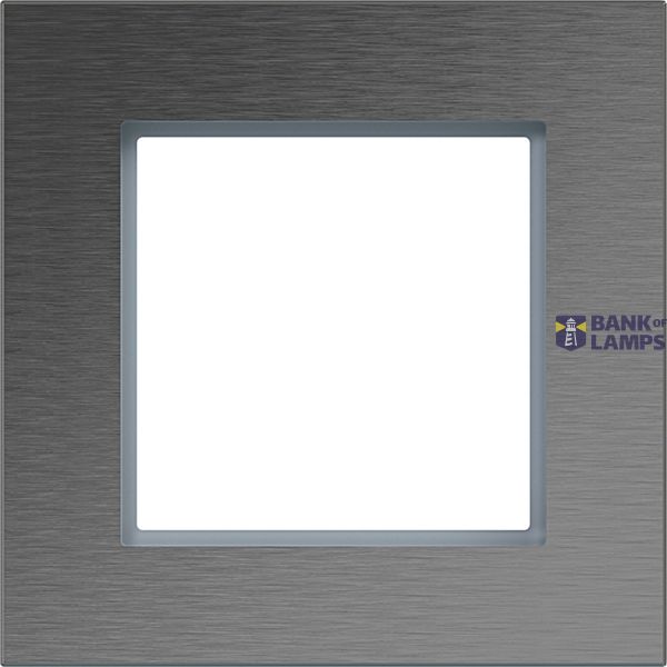 Cover frame single, A.8, stainless steel image 1
