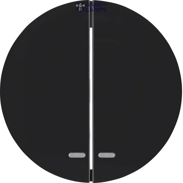 Rocker 2-speed, with lens, R.1/R.3/R.8, black image 1