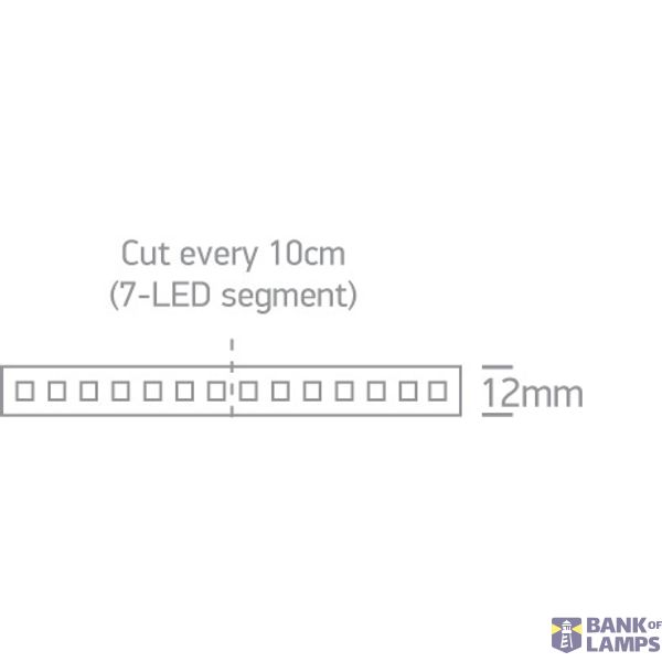 LED STRIP 24V DC WW 5m ROLL 14,4W/m IP68 image 2