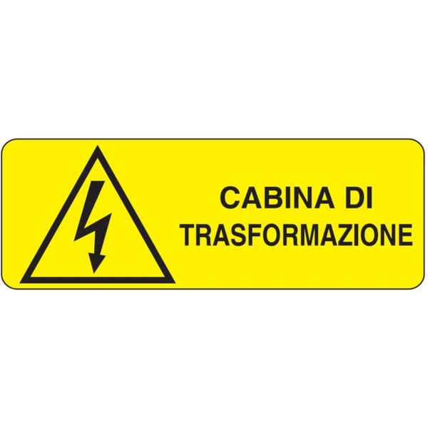 Rectangular danger sign - 350 x 125 mm image 1
